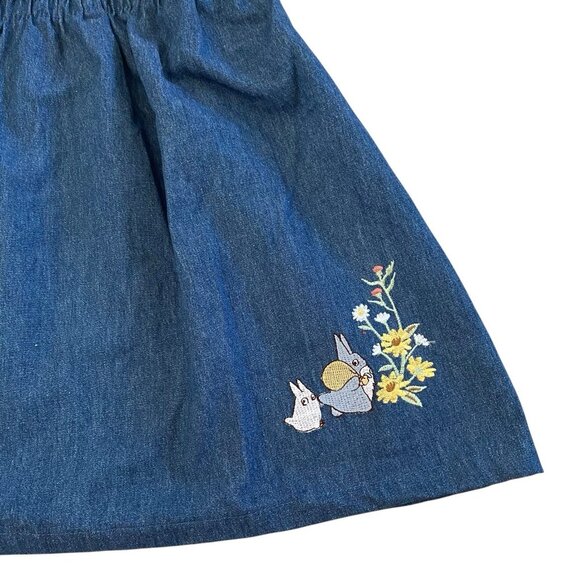 Studio Ghibli My Neighbor Totoro Embroidered Toddler Sweater Dress 3T New - Picture 6 of 9